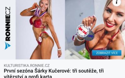 První závody, 3x zlato a profi karta, článek na ronnie.cz